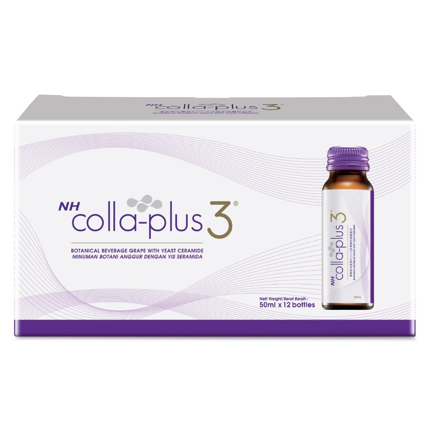 Colla Plus 3 &  Yeast Ceramide 50ml X 12's