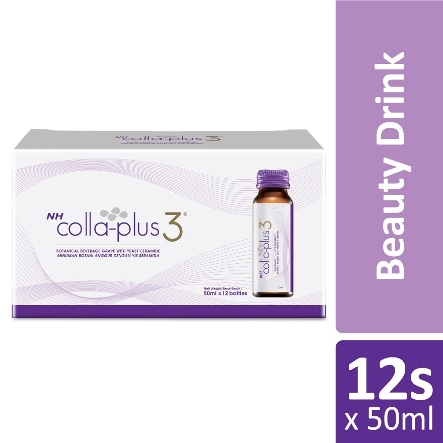 Colla Plus 3 &  Yeast Ceramide 50ml X 12's