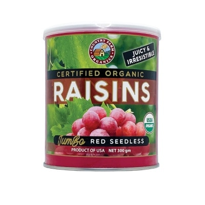 COUNTRY FARM Organic Red Seedless Raisins 300g