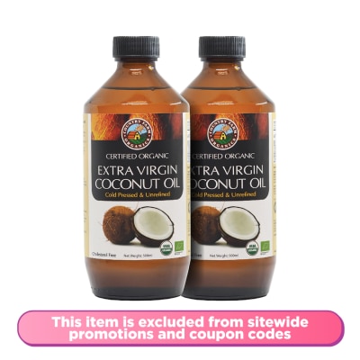 COUNTRY FARM Extra Virgin Coconut Oil 2 x 500ml