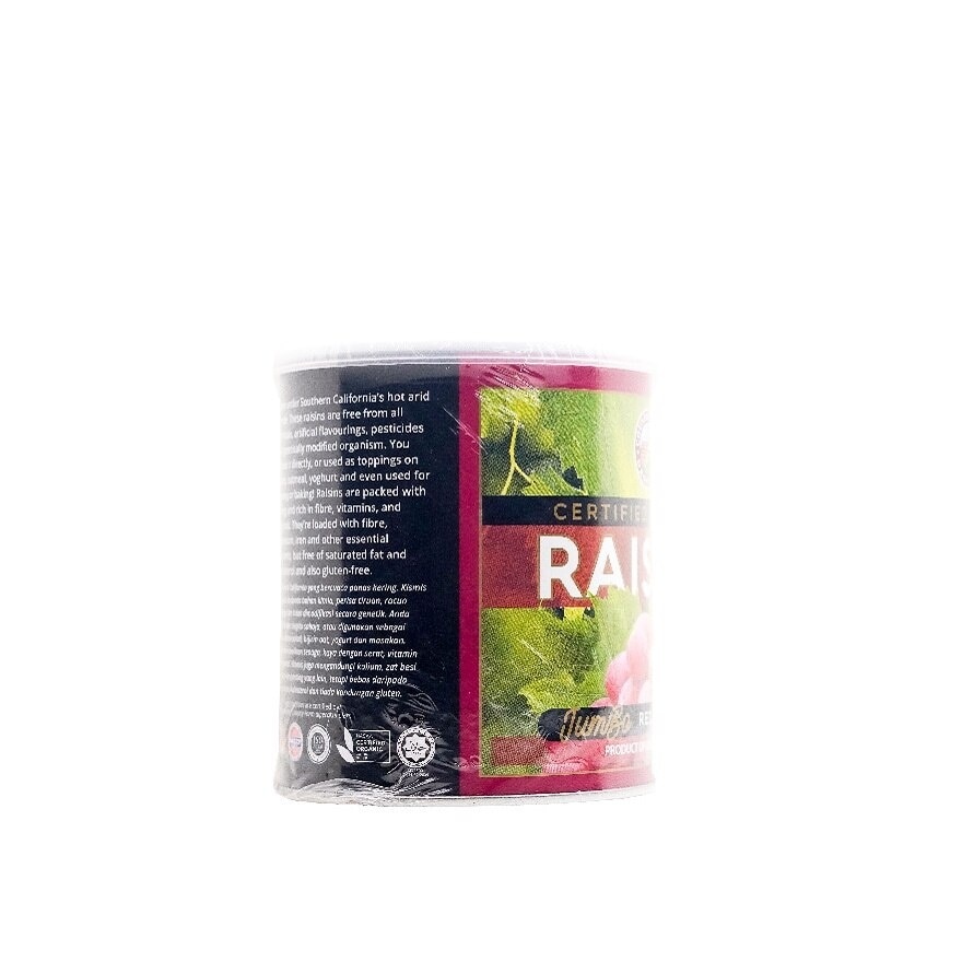 Organic Raisins 2 x 300g (Red & Green Seedless)