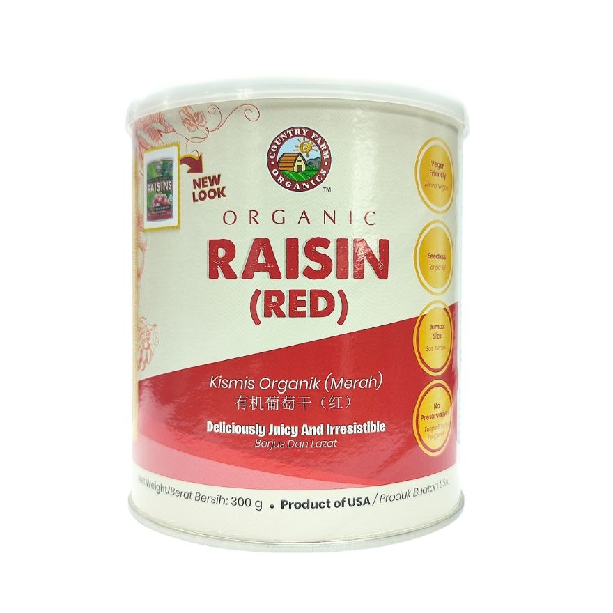 Organic Raisins 2 x 300g (Red & Green Seedless) image