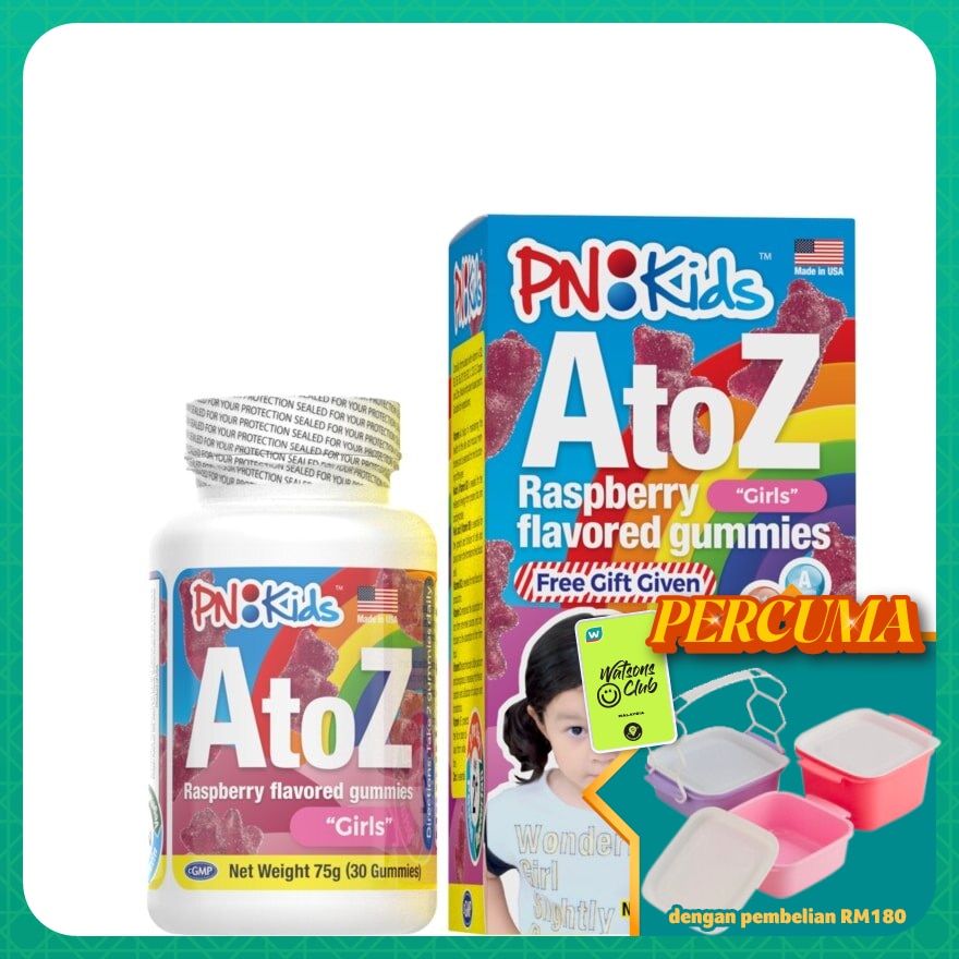 A-Z Girls Multivitamins + Minerals Gummies 30s