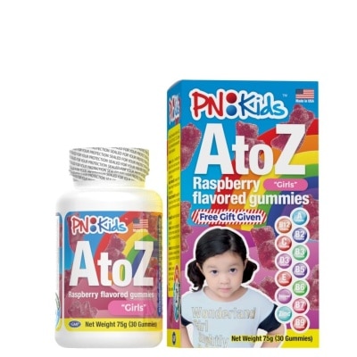 PNKIDS A-Z Girls Multivitamins + Minerals Gummies 30s