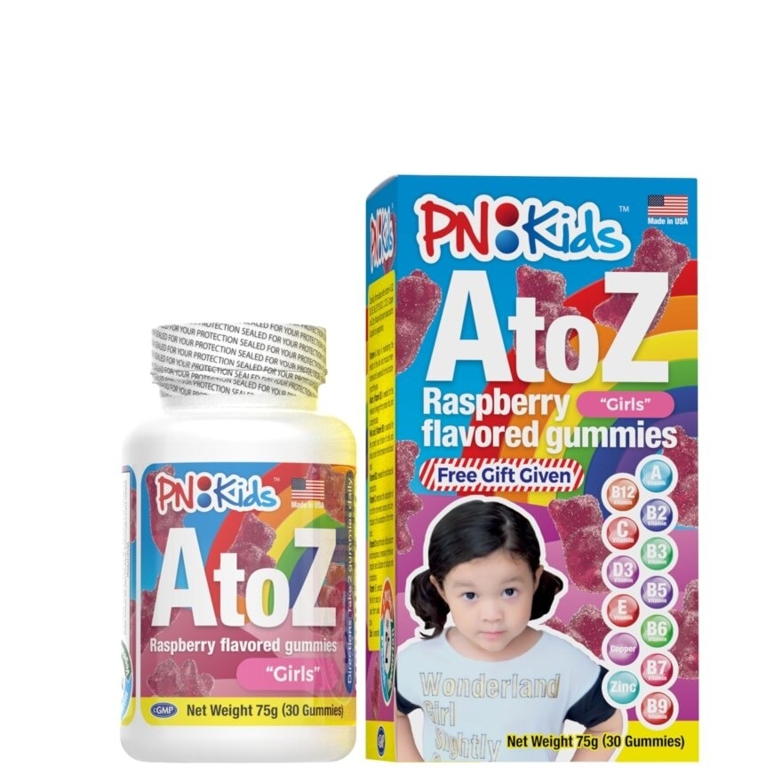 A-Z Girls Multivitamins + Minerals Gummies 30s