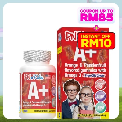PNKIDS A+ Omega 3 DHA & EPA Gummies 30s