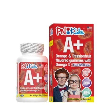 PNKIDS A+ Omega 3 DHA & EPA Gummies 30s