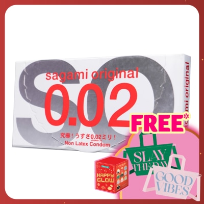 SAGAMI Original 0.02 Non Latex Condom 2's