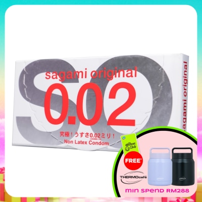 SAGAMI - Original 0.02 Non Latex Condom 2's