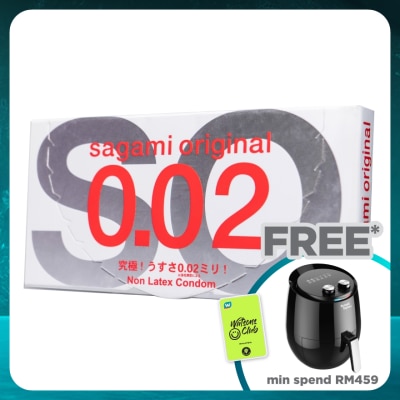 SAGAMI Original 0.02 Non Latex Condom 2's