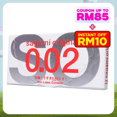 SAGAMI Original 0.02 Non Latex Condom 2's