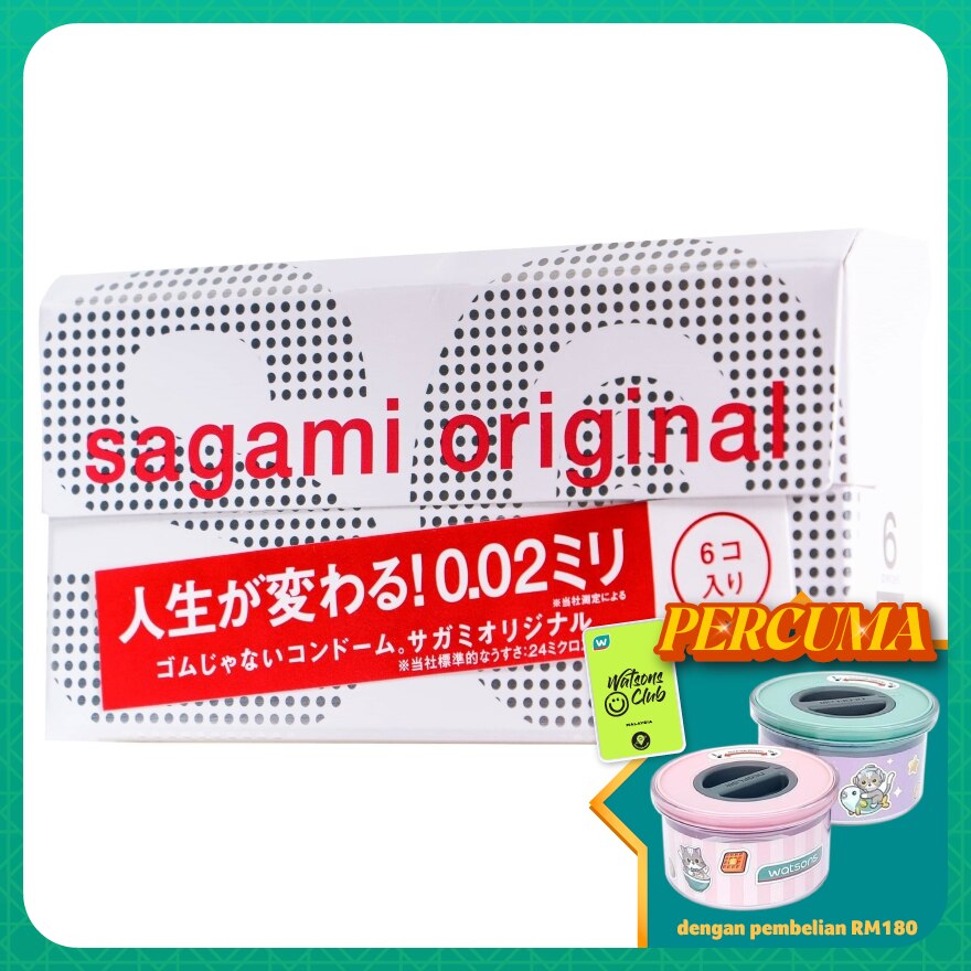 Original 0.02 Non Latex Condom 6's
