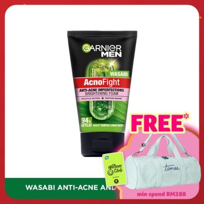 GARNIER MEN Acno Fight Wasabi Anti-Bacteria Foam 100ml