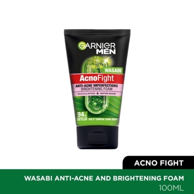 GARNIER MEN Acno Fight Wasabi Anti-Bacteria Foam 100ml