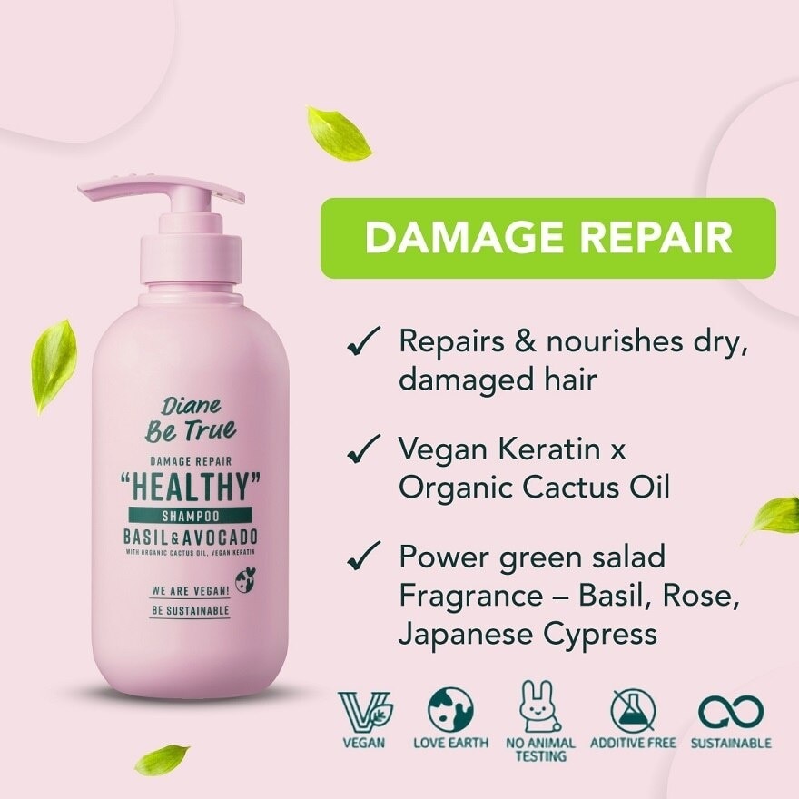 Be True Damage Repair Healthy Shampoo 400ml