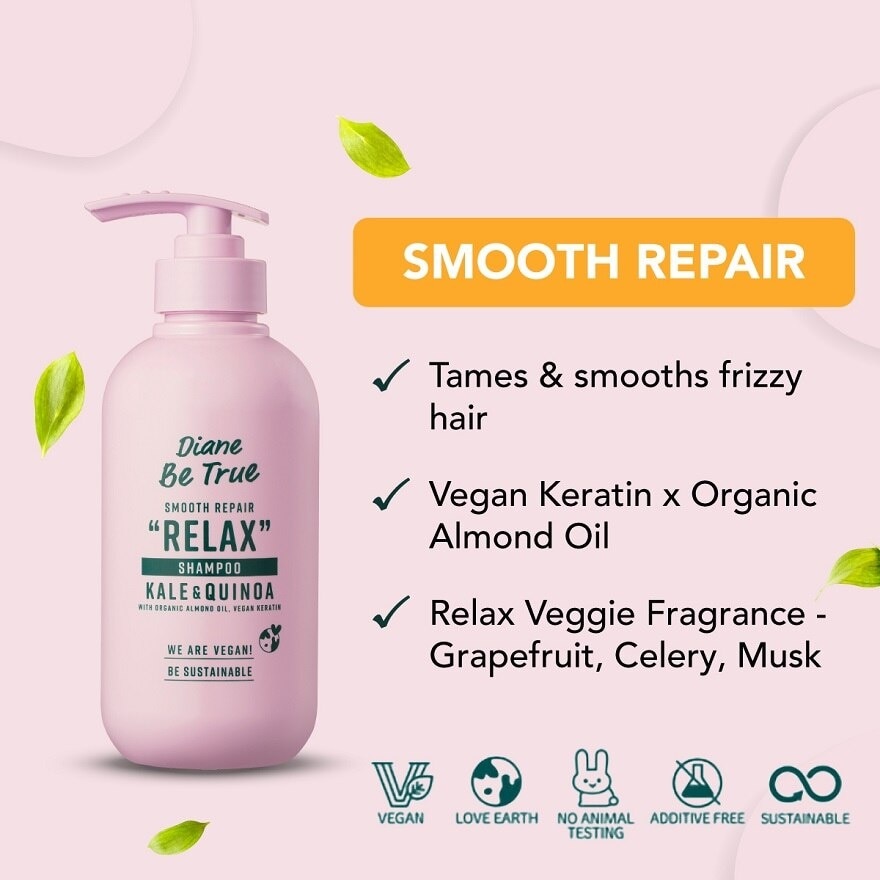 Be True Smooth Repair Relax Shampoo 400ml