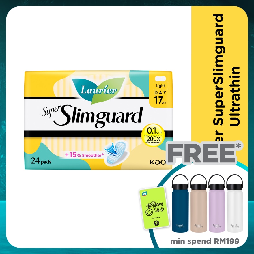 Super Slimguard Sanitary Pad 17cm 24's