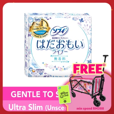 SOFY Hadaomoi Pantyliner Fragrance Free 72s