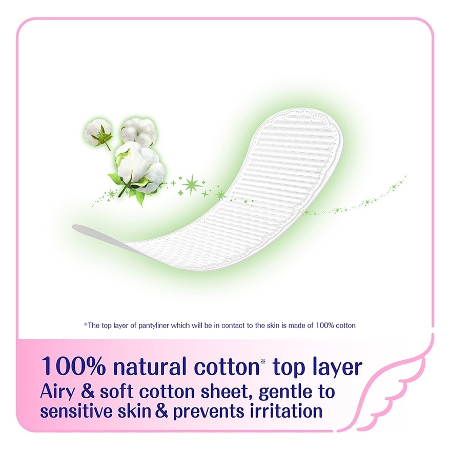 Hadaomoi Pantyliner 100% Natural Cotton 54s