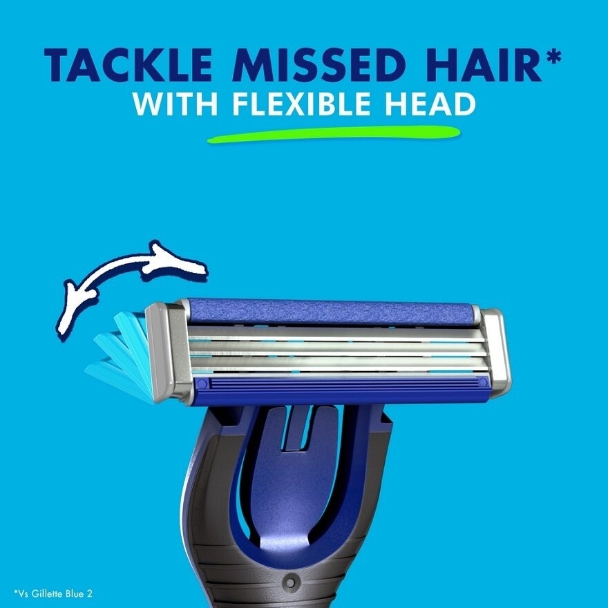 Flexi Vibe 1 Razor Handle + 4 Blade Refills