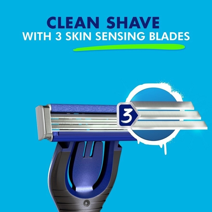 Flexi Vibe 1 Razor Handle + 4 Blade Refills