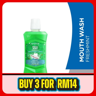 WATSONS - Fresh Mint Mouthwash 500ml