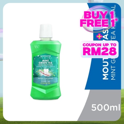 WATSONS Mint Greentea Herbal Mouthwash 500ml