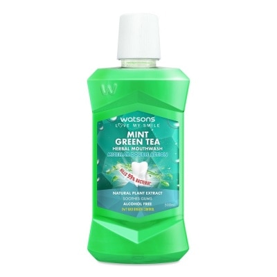 WATSONS Mint Greentea Herbal Mouthwash 500ml