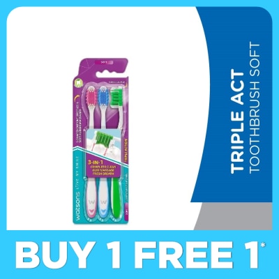 WATSONS Triple Act Tooth Brush Soft 3's