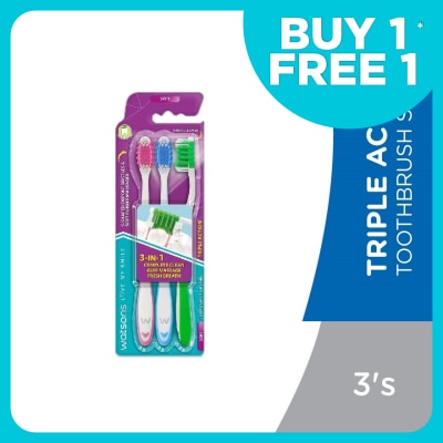 WATSONS Triple Act Tooth Brush Soft 3's