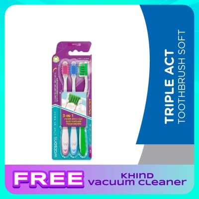 WATSONS Triple Act Tooth Brush Soft 3's