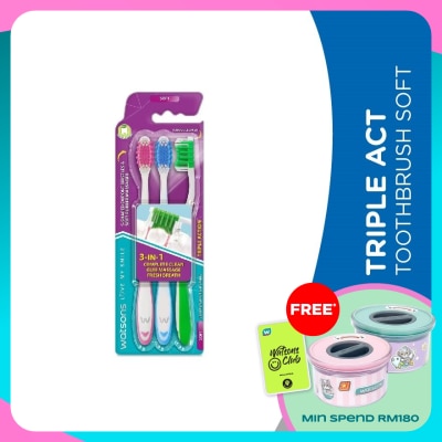 WATSONS Triple Act Tooth Brush Soft 3's
