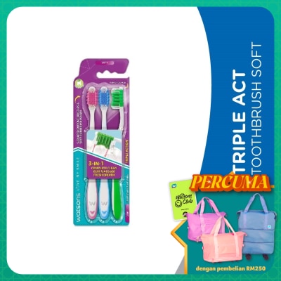 WATSONS - Triple Act Tooth Brush Soft 3's