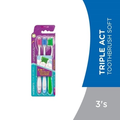 WATSONS Triple Act Tooth Brush Soft 3's