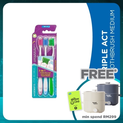 WATSONS Triple Act Tooth Brush Medium 3's