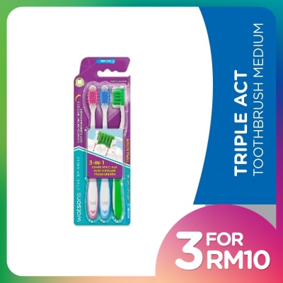 WATSONS Triple Act Tooth Brush Medium 3's