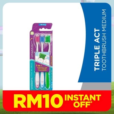 WATSONS Triple Act Tooth Brush Medium 3's
