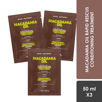 MARC ANTHONY Macadamia Oil Instant Revitalizing Conditioning Treatment 3 x 50ml