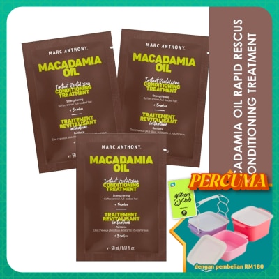 MARC ANTHONY - Macadamia Oil Instant Revitalizing Conditioning Treatment 3 x 50ml