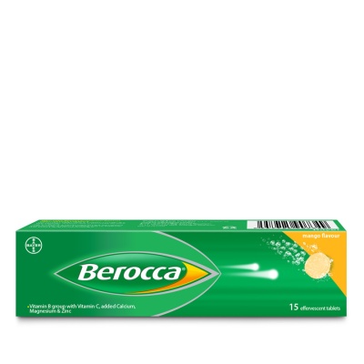 BEROCCA Berocca Vitamin B Mango Flavour Effervescent Tablets 15s image