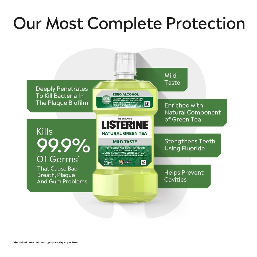 Listerine Green Tea Mild Taste 250ml
