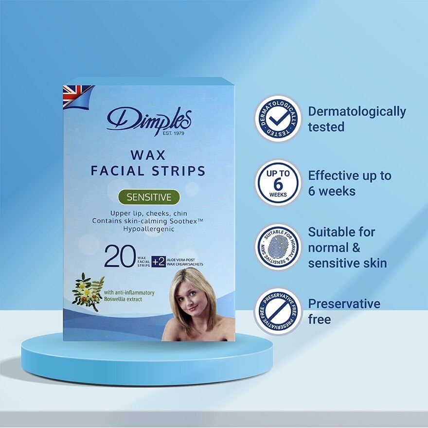 Wax Facial Strips - Sensitive 20's