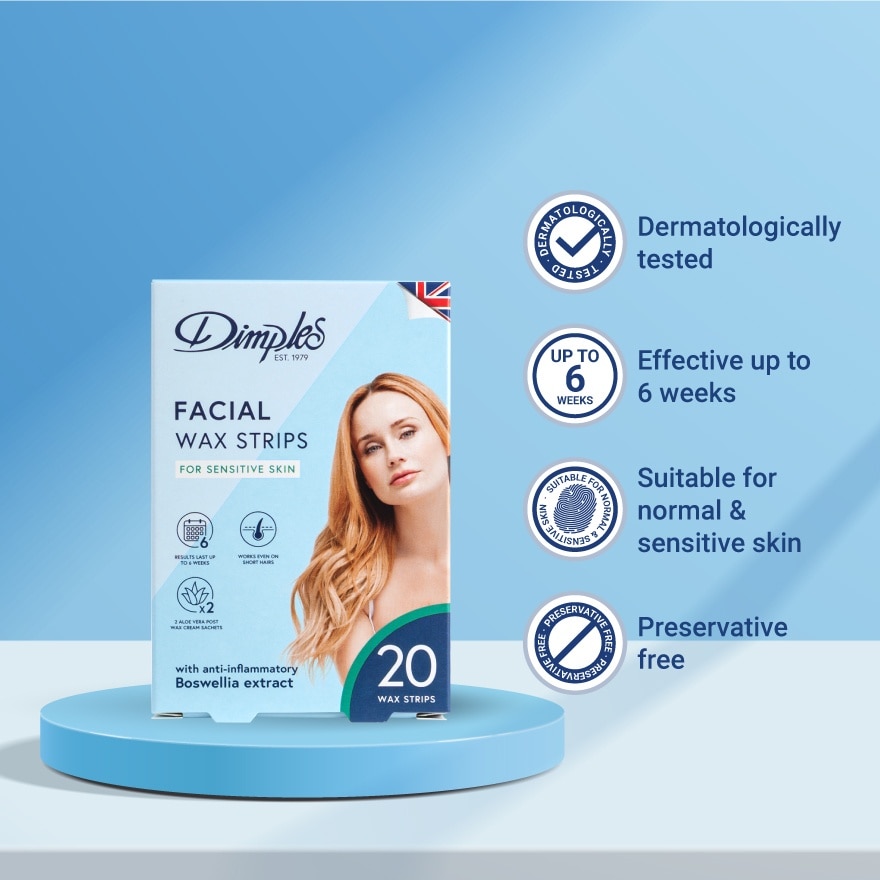 Wax Facial Strips - Sensitive 20's