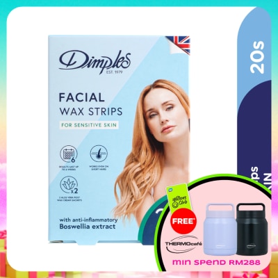 DIMPLES - Wax Facial Strips - Sensitive 20's