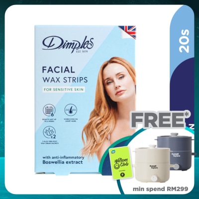 DIMPLES Wax Facial Strips - Sensitive 20's