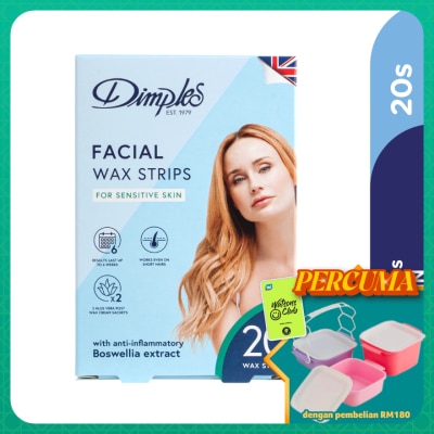 DIMPLES - Wax Facial Strips - Sensitive 20's