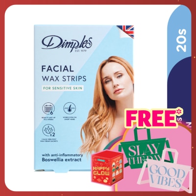 DIMPLES Wax Facial Strips - Sensitive 20's
