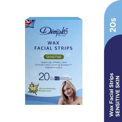 DIMPLES Wax Facial Strips - Sensitive 20's