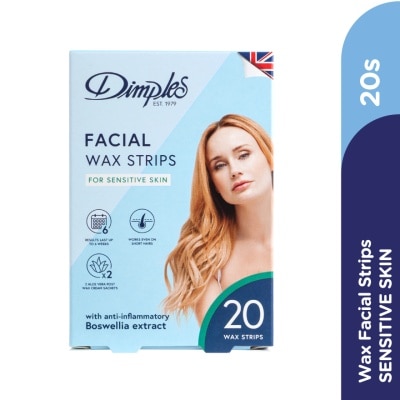DIMPLES Wax Facial Strips - Sensitive 20's