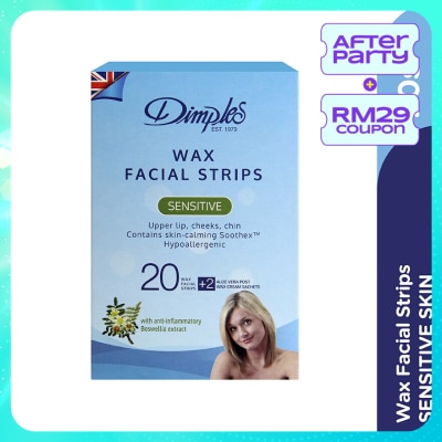 DIMPLES Wax Facial Strips - Sensitive 20's